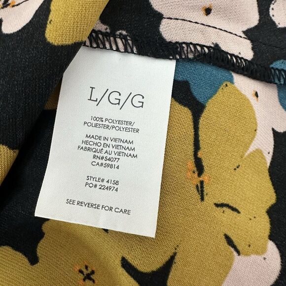 CAbi 4158 Womens Large Favorite Blouse Floral Shirt Blouse Career Office - Picture 8 of 12